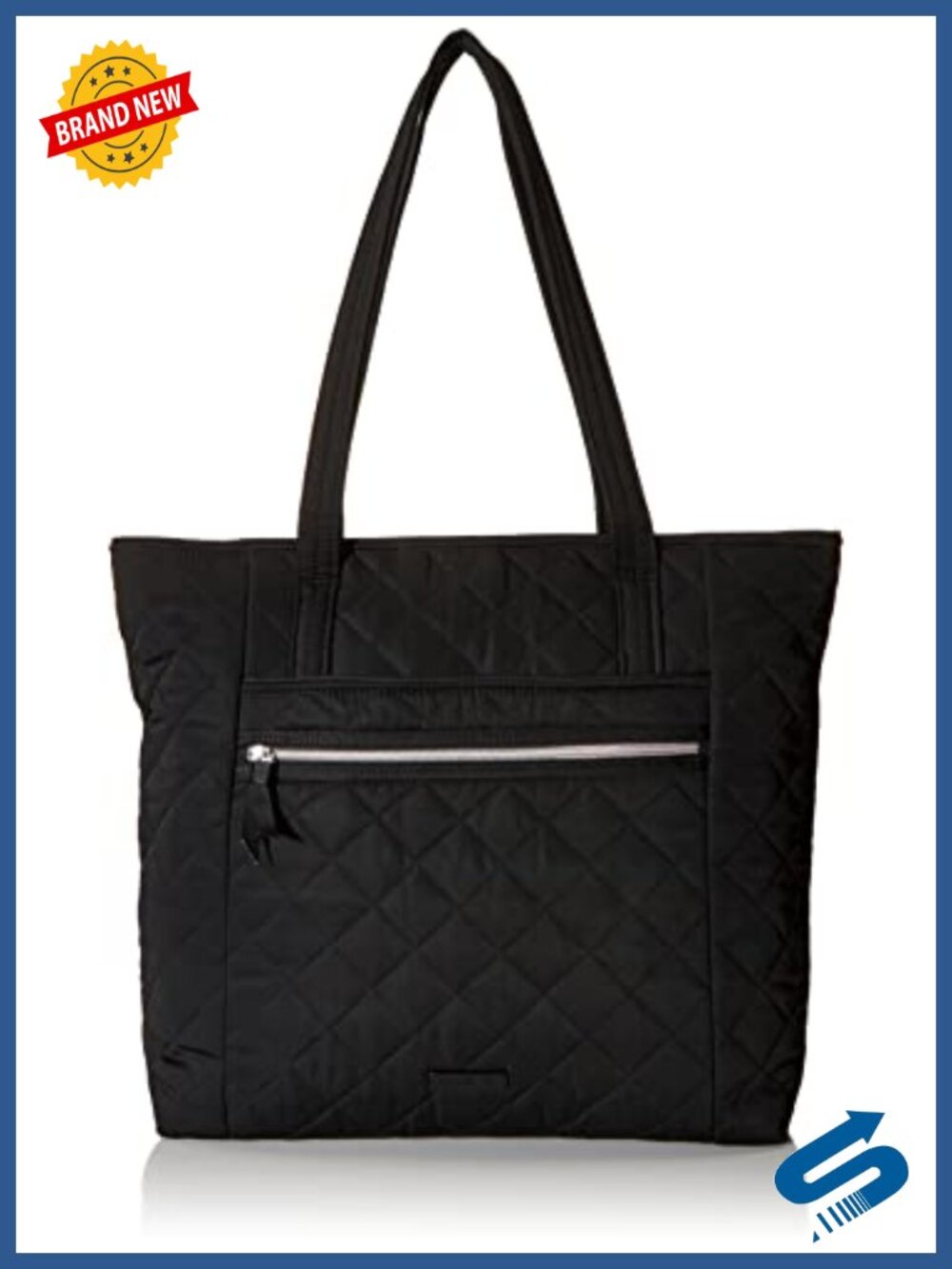 Performance Twill Tote Bag Shoulder Strap Zip Closure 15"